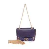 Just Cavalli Handbag Leather in Violet