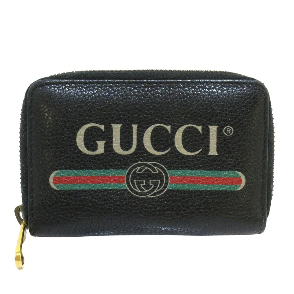 Gucci Sac à main/Portefeuille en Cuir en Noir