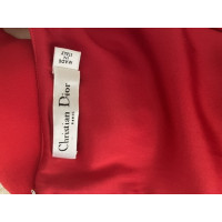 Christian Dior Robe en Soie en Rouge