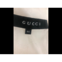 Gucci Jacke/Mantel aus Baumwolle in Weiß