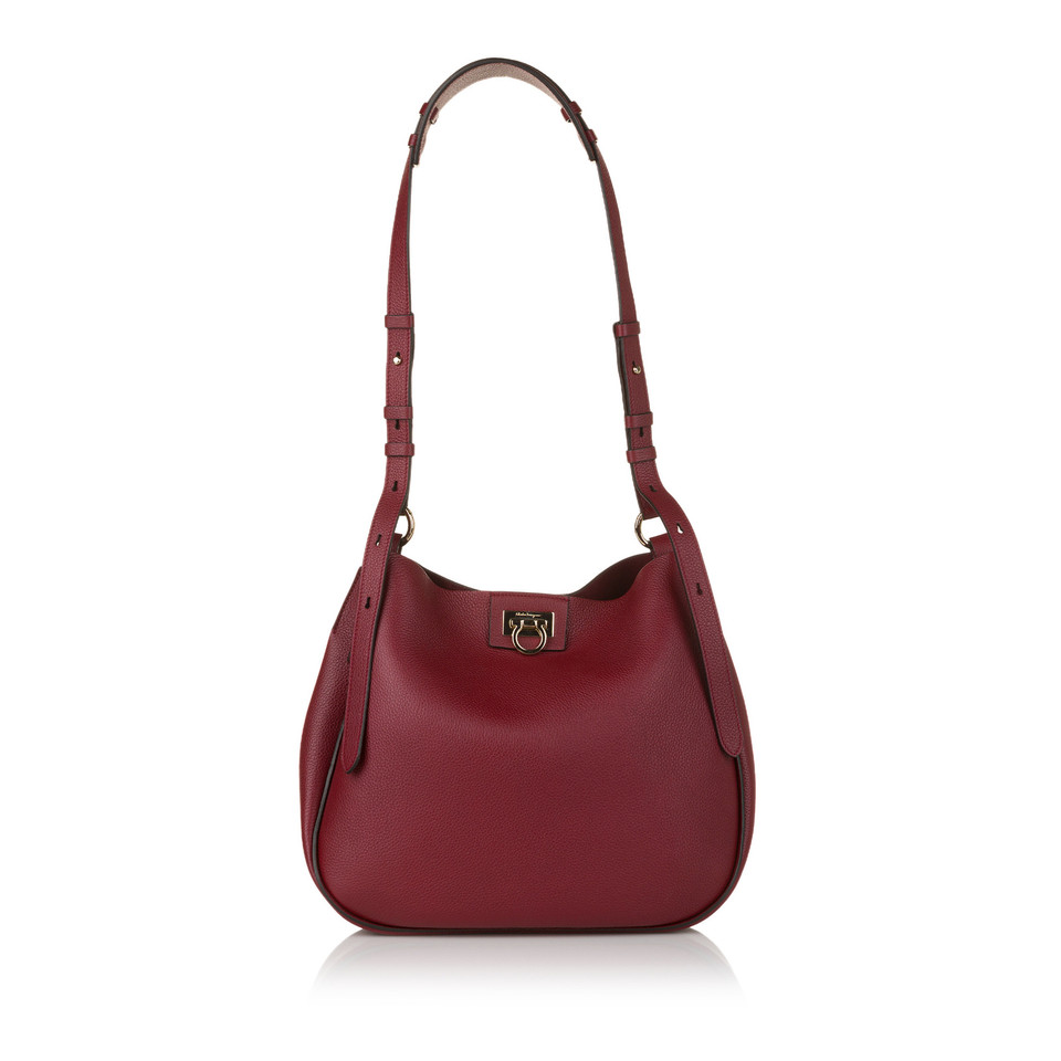 Salvatore Ferragamo Shoulder bag Leather in Red