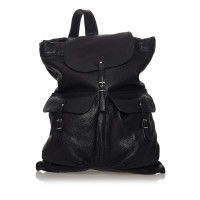 Yves Saint Laurent Rucksack aus Leder in Schwarz