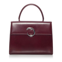 Cartier Handbag Leather in Red