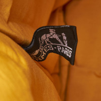 Hermès Täschchen/Portemonnaie aus Canvas in Gelb
