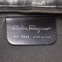 Salvatore Ferragamo Shoulder bag Cotton in Black