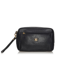 Burberry Clutch Bag Leather in Black