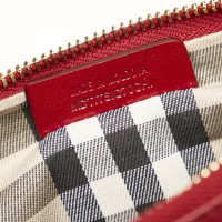 Burberry Clutch Bag Leather in Red