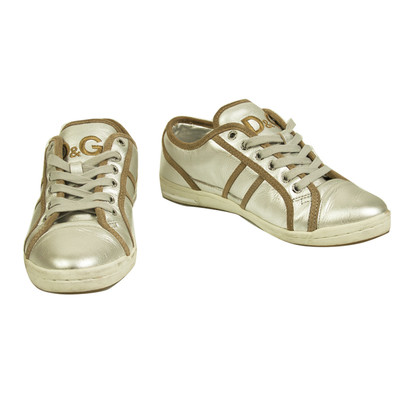 Dolce & Gabbana Trainers Leather in Silvery