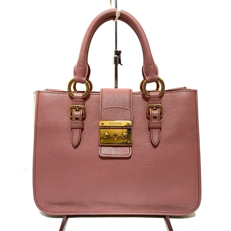 Miu Miu Handbag Leather in Pink
