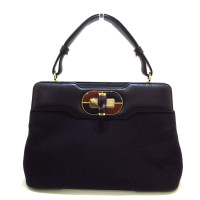 Bulgari Handtasche aus Canvas in Schwarz