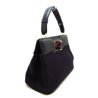 Bulgari Handtasche aus Canvas in Schwarz