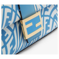 Fendi Baguette Bag Canvas in Turquoise