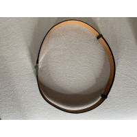 Hermès Charnière Belt aus Leder in Schwarz