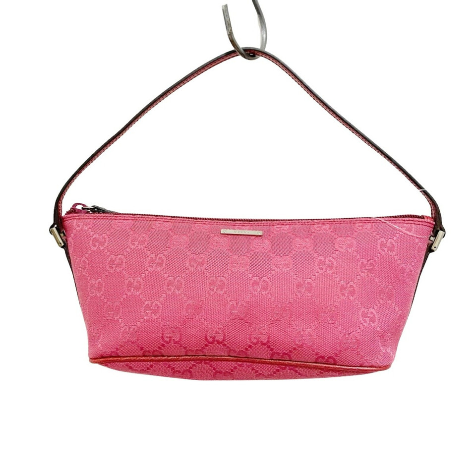 Gucci Handtasche aus Canvas in Rosa / Pink