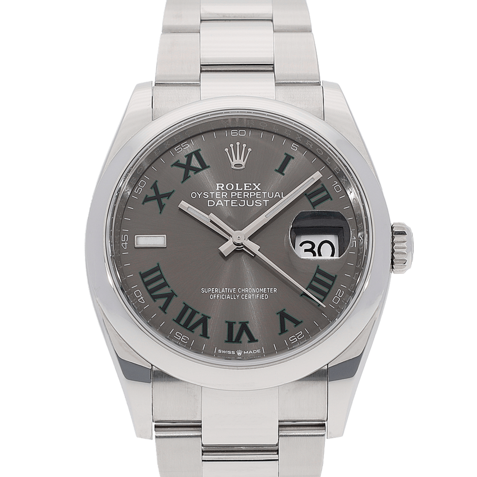 Rolex Datejust 36 Edelstahl en Acier