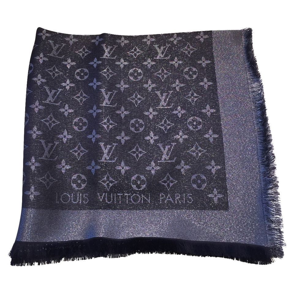Louis Vuitton Scarf/Shawl Silk in Grey