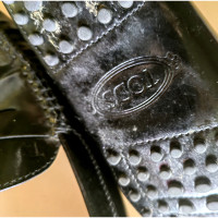 Tod's Mocassini/Ballerine in Pelle verniciata in Nero