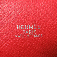 Hermès Plume 21 in Pelle in Rosso