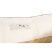 Prada Hose aus Baumwolle in Beige