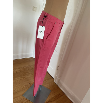 7 For All Mankind Trousers Cotton in Pink