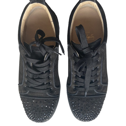 Christian Louboutin Chaussures à lacets en Daim en Noir