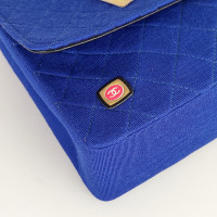Chanel Flap Bag in Cotone in Blu