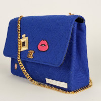Chanel Flap Bag in Cotone in Blu