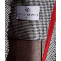 Utmon Es Pour Paris Jas/Mantel Wol in Grijs