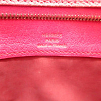 Hermès Clutch aus Leder in Rosa / Pink