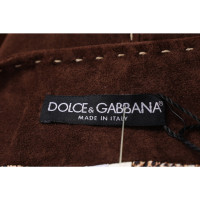 Dolce & Gabbana Rok Leer in Bruin