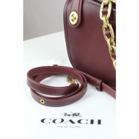 Coach Handbag Leather in Bordeaux