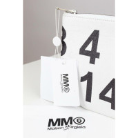 Mm6 Maison Margiela Pochette in Pelle in Bianco