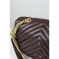 Pinko Love Simply Leather in Bordeaux