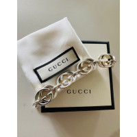 Gucci Bracelet/Wristband Silvered in Silvery