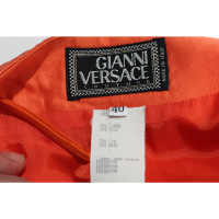 Gianni Versace Jumpsuit aus Leinen in Orange