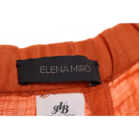 Elena Mirò Trousers Linen in Orange