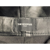 The Kooples Shorts aus Leder in Schwarz