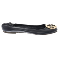 Tory Burch Slipper/Ballerinas aus Leder in Blau