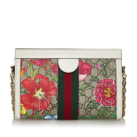 Gucci Ophidia GG Flora Bag Canvas in Beige
