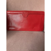 Dior Clutch Bag Leather in Red