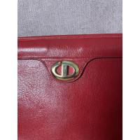 Dior Clutch Bag Leather in Red
