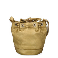 Saint Laurent Bucket Bag in Pelle in Oro
