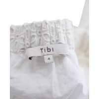 Tibi Top en Coton en Blanc