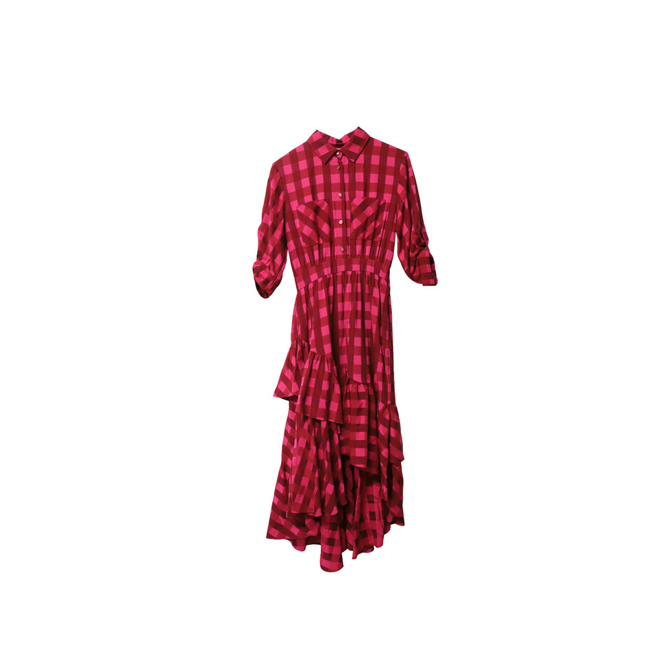 Temperley London Kleid aus Baumwolle in Rosa / Pink
