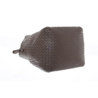 Bottega Veneta Clutch Bag Leather in Taupe