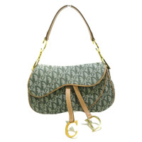 Dior Saddle Bag Canvas in Green