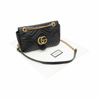 Gucci Marmont Bag Leer in Zwart