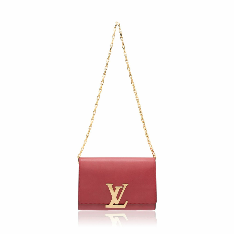 Louis Vuitton Louise Leer in Rood