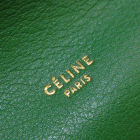 Céline Umhängetasche aus Leder in Grün