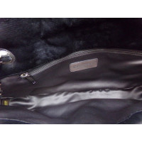 Chanel Classic Flap Bag aus Baumwolle in Schwarz